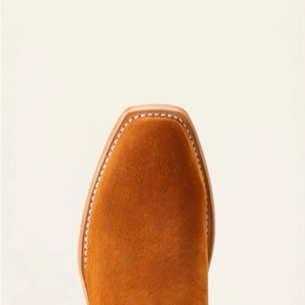 NWT Ariat Suede Memphis Western Cowboy Boot - Picture 6 of 9